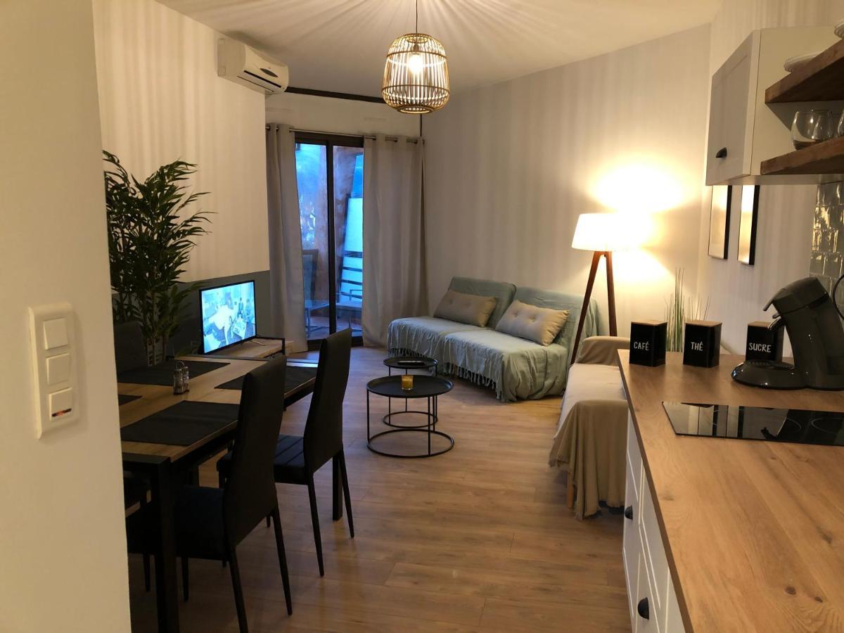 Studio bord de mer - Piscine - Plage San-Nicolao Eksteriør bilde